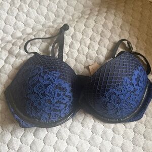 Victoria's Secret Blue Lace Bra